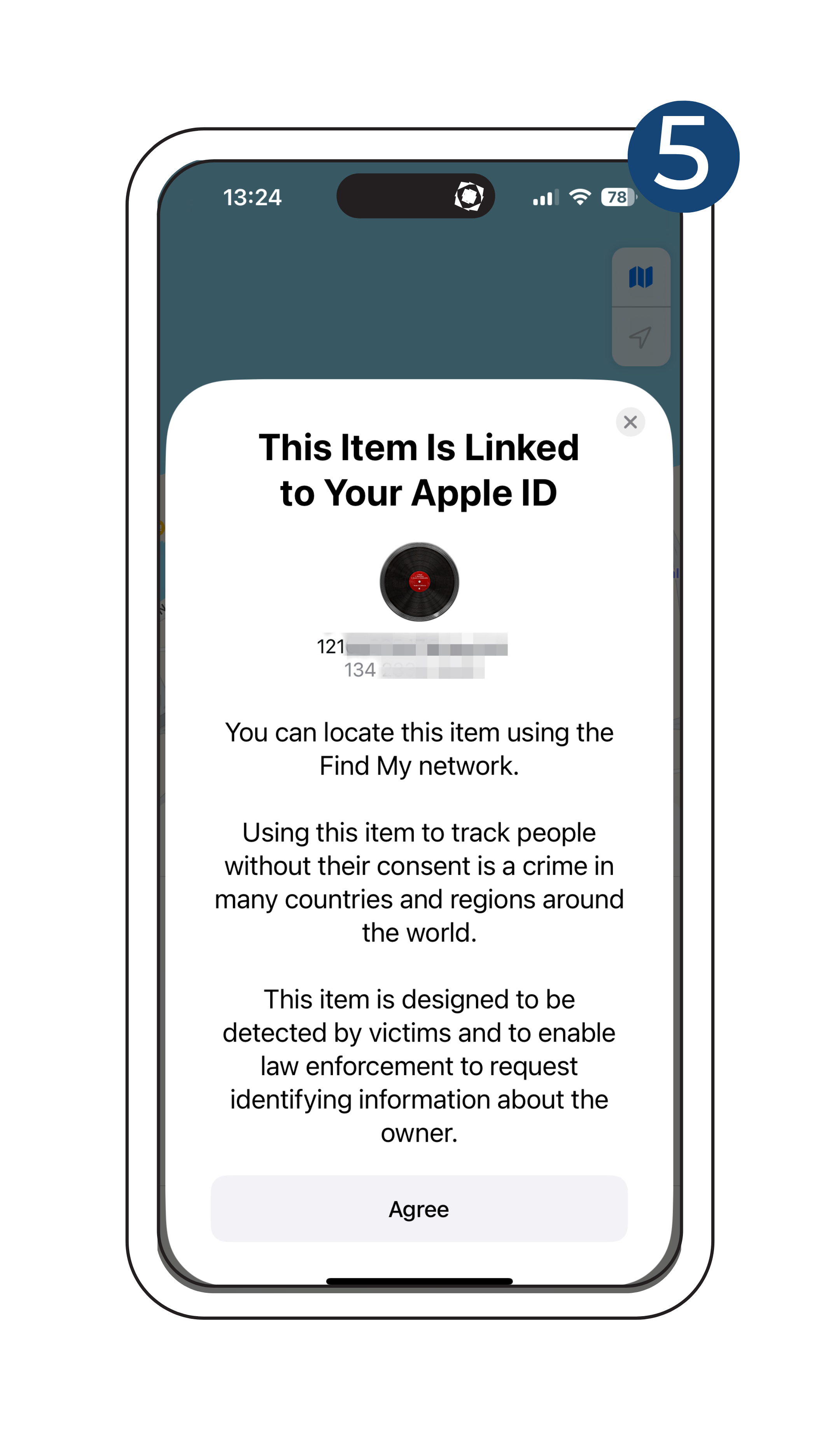 Associez l’objet à votre identifiant Apple